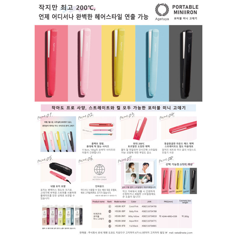 【販促品】 ミニアイロン規定書_韓国語ver 【HS100-3用】