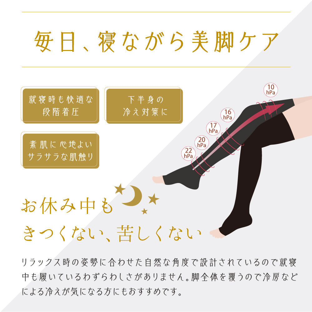 SHAPEDAYS むくまナイトソックス 3枚セット【kiki(@kiki_diet_training)さん限定500円OFF】