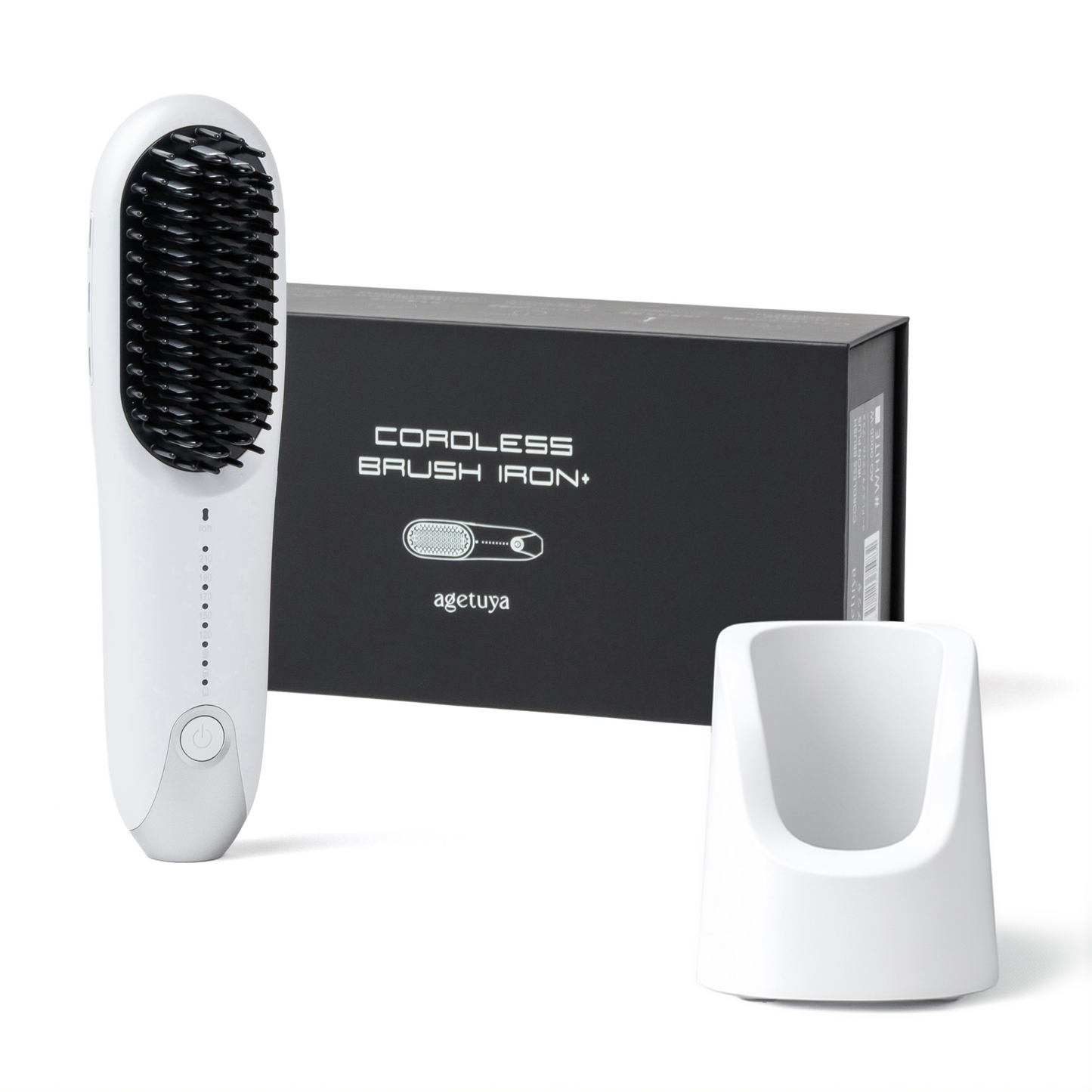 Agetuya コードレスブラシアイロンプラス【充電スタンド付き】